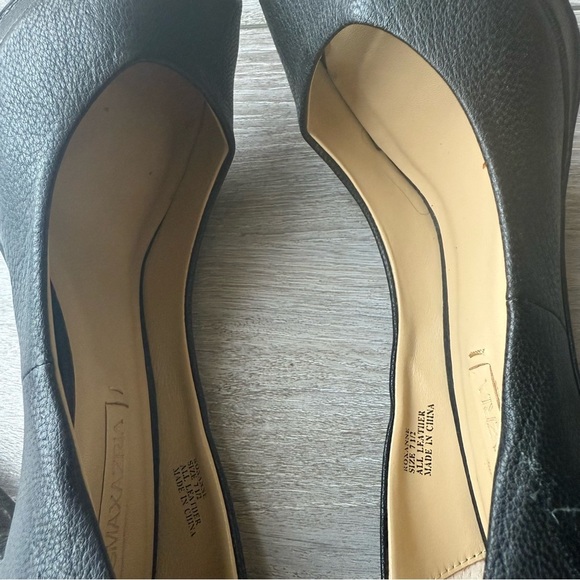 BCBGMAXAZRIA  Roxanne Black High All Leather Spikes Heel Peep Toe Rocker Pumps - Picture 13 of 15